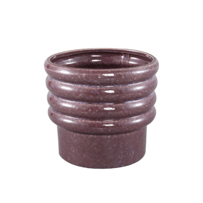 Ptmd pot de fleur melisa céramique xs violet 11 cm | 12 pièces