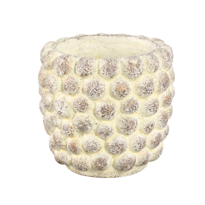 Ptmd pot de fleur noise l crème 19 cm | 8 pièces