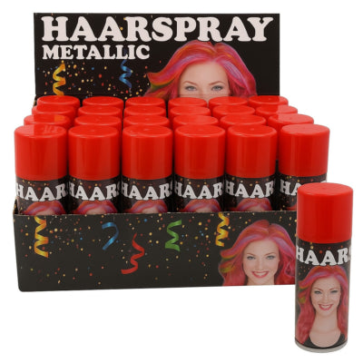 Spray teinture pour cheveux rouge fête carnaval grande bombe aérosol 250 ml | 24 pièces
