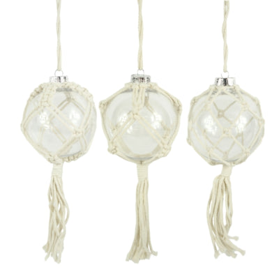Home accents pendentif macramé 10 cm 3 assortis | 48 pièces