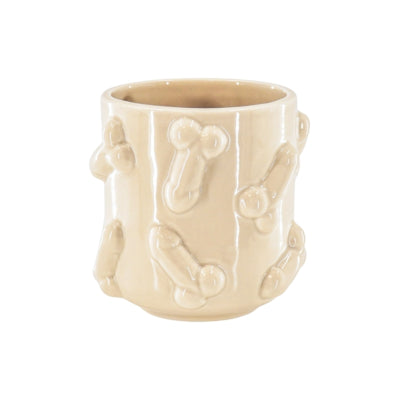 Housevitamin pot de fleur bite beige 11,5 cm | 12 pièces