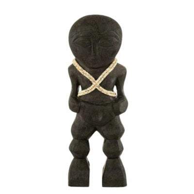 Figurine J-line primitive en bois de manguier noir 41 cm | 6 pièces