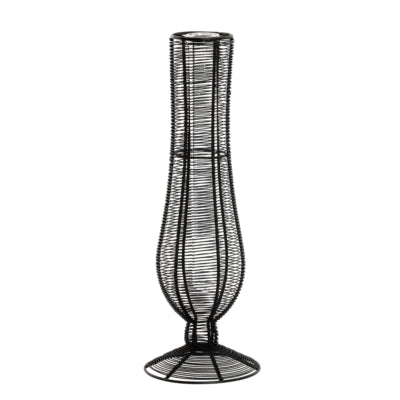 Vase lumineux vivant tupuri noir 50 cm | 4 pièces