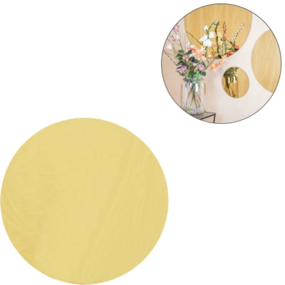 Miroir mural Housevitamin rond doré 60 cm | 3 pièces