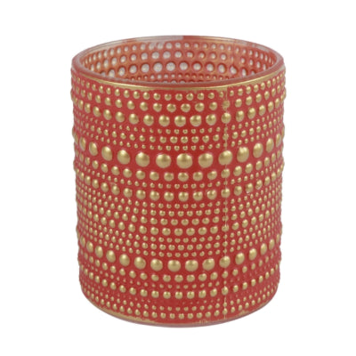 Countryfield photophore hailey m rouge 10 cm | 24 pièces