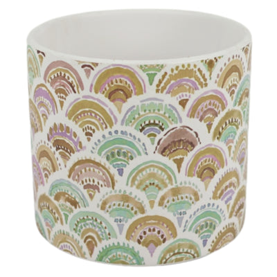 Pot de fleurs multicolore en céramique 13,5 cm | 6 pièces