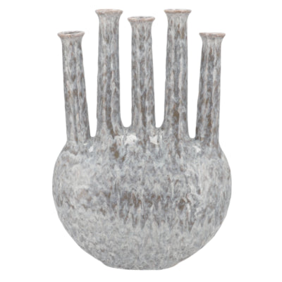 Vase Daan en bois courbé inga jahra gris 46 cm | 2 pièces