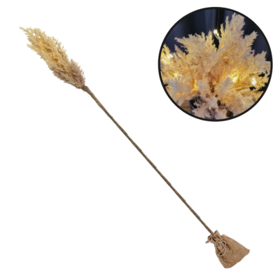 Countryfield branche artificielle astilbe LED sur batterie marron clair 90 cm | 12 pièces
