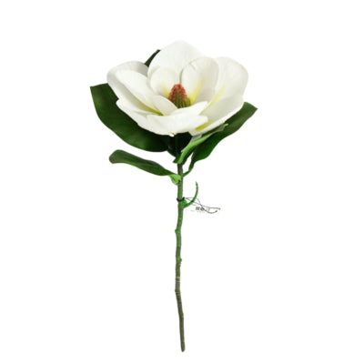 Countryfield fleur artificielle magnolia blanc 65 cm | 12 pièces