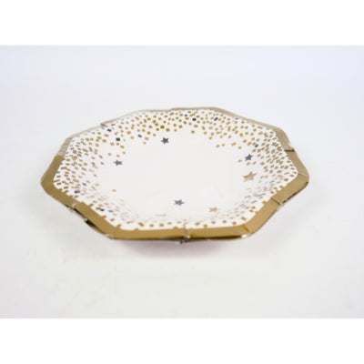 Assiettes jetables en papier à vœux 8 pièces | 20 pièces