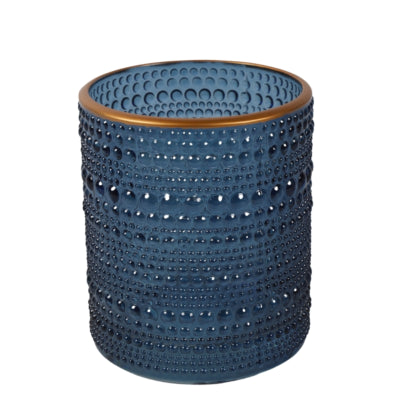 Photophore Countryfield nelle m bleu 10 cm | 24 pièces