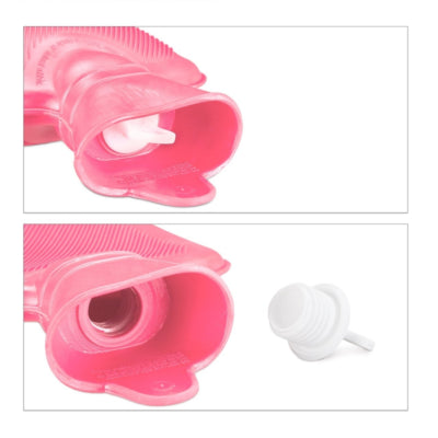 Bouillotte Relaxdays rose 1 l | 12 pièces