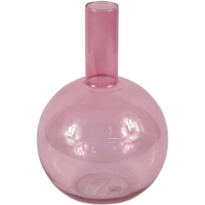 Vase en verre rose 30,5 cm | 4 pièces