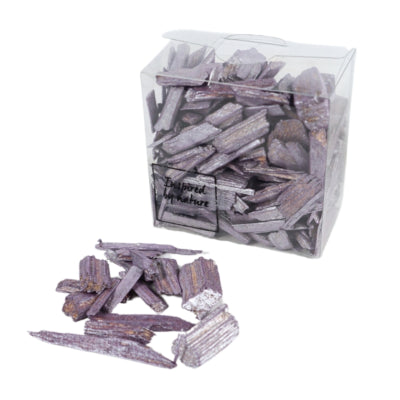 Copeaux de bois déco 30-50 mm violet 165 gr | 12 pièces