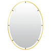 Miroir mural Len-fra salem doré 80 cm | 2 pièces
