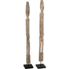Figurine J-line sur pied kali albasia 120 cm 2 assortis | 2 pièces