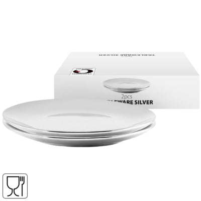 Assiette Vtwonen argentée 20 cm lot de 2 | 6 pièces