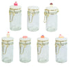 Pot de conservation avec couvercle 50 ml 7 assortiments b-choice | 36 pièces