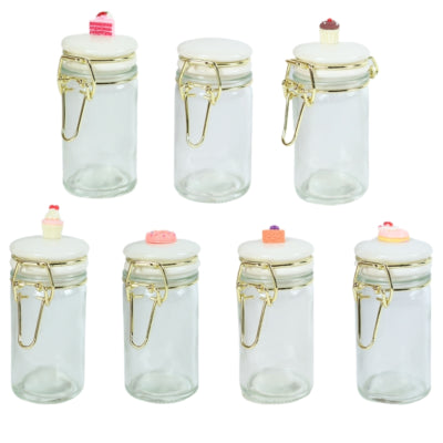 Pot de conservation avec couvercle 50 ml 7 assortiments b-choice | 36 pièces