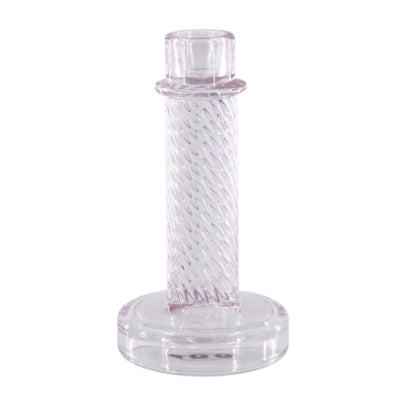 Housevitamin chandelier twist verre rose 15 cm | 24 pièces