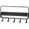 Woood étagère murale akké noir 56 cm | 4 pièces