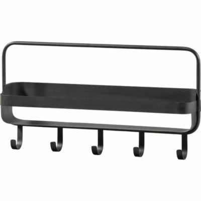Woood étagère murale akké noir 56 cm | 4 pièces