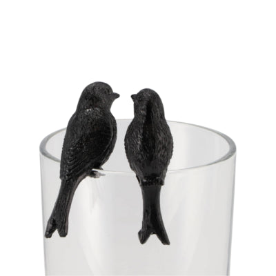 Daan cintre pour pot de fleurs en bois courbé colibri noir 7 cm 2 assortis | 24 pièces