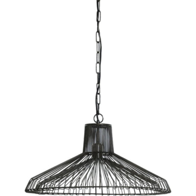 Lampe suspendue Light Living Kasper noire 55 cm | 2 pièces