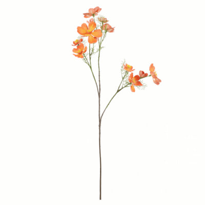 Countryfield fleur artificielle cosmos orange 105 cm | 12 pièces