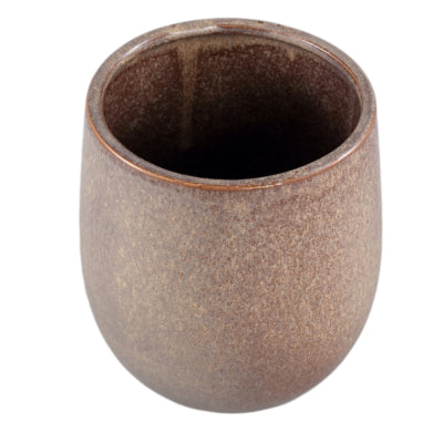 Ptmd pot de fleur freja l marron 17 cm | 4 pièces
