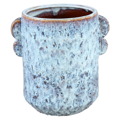 Ptmd pot de fleur shay haut l bleu 18 cm | 8 pièces