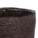 Panier en mica marron atlantique 18 cm | 12 pièces - afbeelding 2