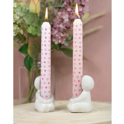 Bougeoir câlin blanc 8 cm | 36 pièces