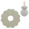 Stjernsund anneau de bougie fleur de loua gris brillant 9,3 cm | 24 pièces