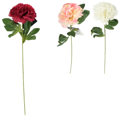 Oeillet de fleur artificielle 50 cm 3 assortis | 24 pièces