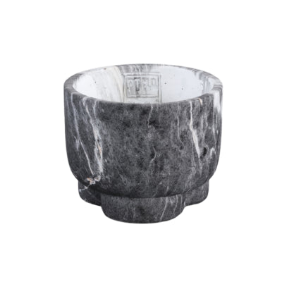 Ptmd pot de fleur marmy noir s 12 cm | 8 pièces