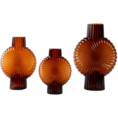 Ptmd vase zugar l marron 40 cm | 2 pièces