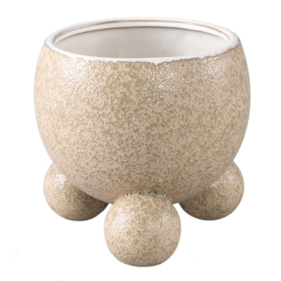 Ptmd pot de fleur malinda l crème 17 cm | 6 pièces