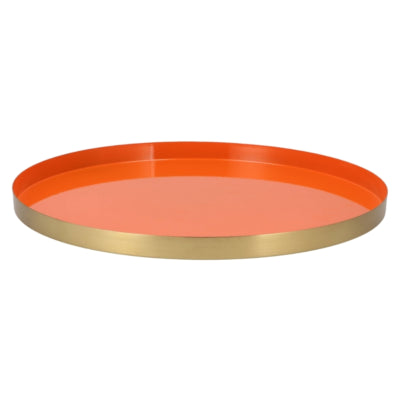 Plateau Daan en bois courbé marrakech orange 40 cm | 4 pièces