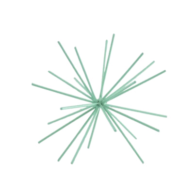 Housevitamin ornement feu d'artifice métal vert menthe 15 cm | 24 pièces