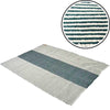 Lesli Living Tapis Esquina Vert Jade Blanc 140 x 200 cm | 4 pièces