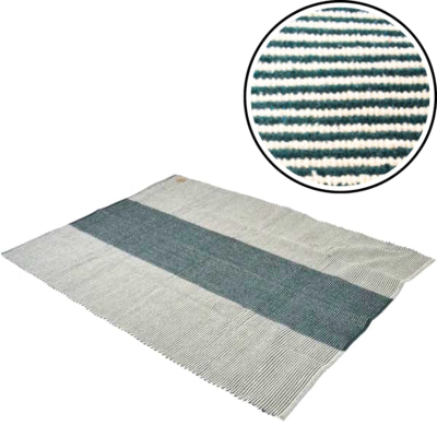 Lesli Living Tapis Esquina Vert Jade Blanc 140 x 200 cm | 4 pièces