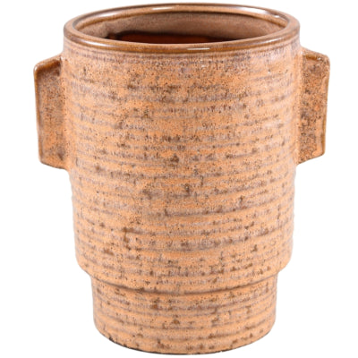 Ptmd pot de fleur katelynn céramique l orange 19 cm | 4 pièces