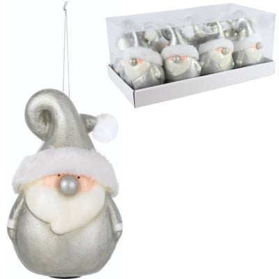 J-line Pendentif de Noël Père Noël LED sur batterie 17 cm | 16 pièces