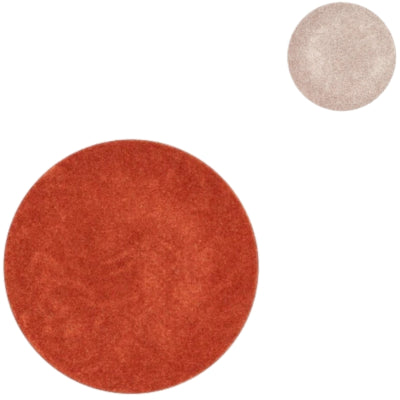 Assiette décorative Daan en bois courbé mélamine brillant orange doré 22 cm 2 assortis | 18 pièces