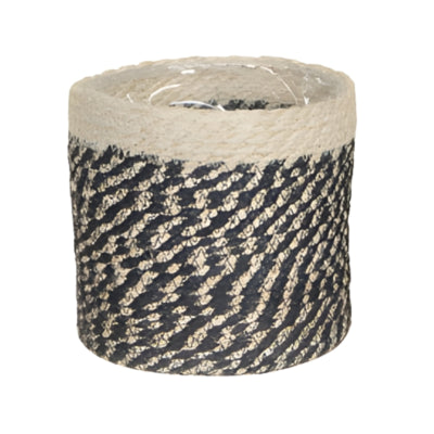 Panier en mica bonaparte noir 12 cm | 18 pièces
