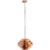 Ptmd lampe suspendue zanth couleur cuivre 42 cm | 2 pièces