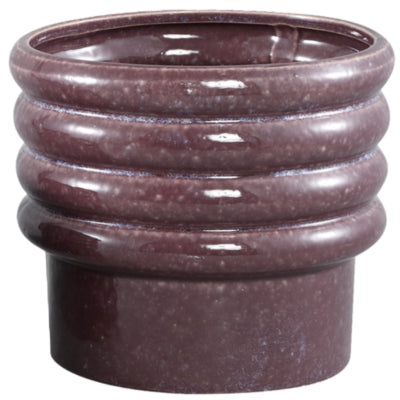 Ptmd pot de fleur melisa céramique l violet 18 cm | 4 pièces