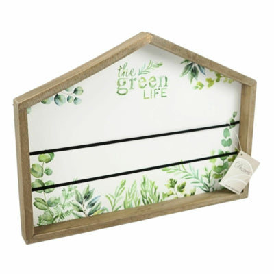Porte-cartes maison vie verte 32 cm | 6 pièces