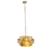Ptmd lampe suspendue Zanth couleur or 52 cm | 2 pièces